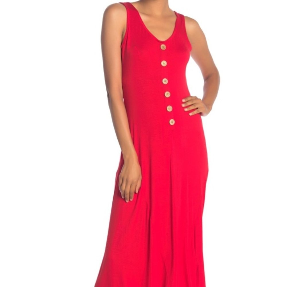 Superfoxx maxi tank soft red dress new with tags